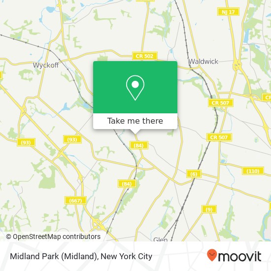 Mapa de Midland Park