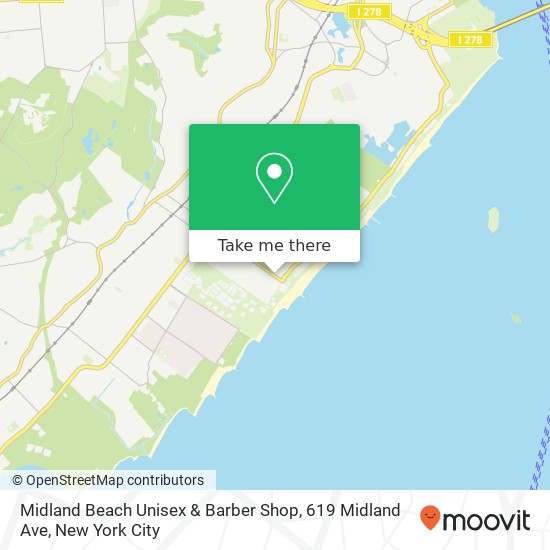 Midland Beach Unisex & Barber Shop, 619 Midland Ave map