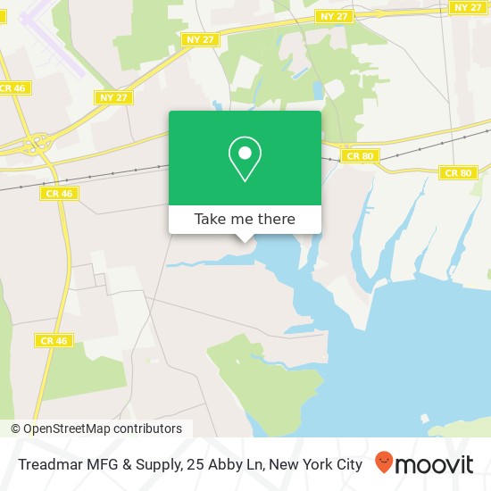 Mapa de Treadmar MFG & Supply, 25 Abby Ln