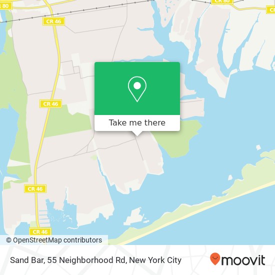 Mapa de Sand Bar, 55 Neighborhood Rd