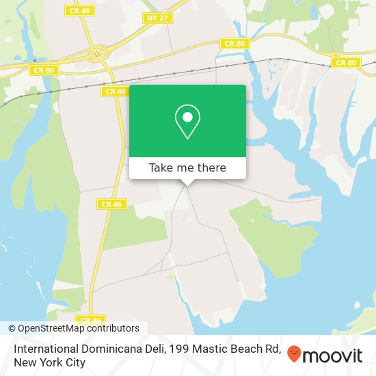 International Dominicana Deli, 199 Mastic Beach Rd map