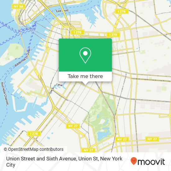 Mapa de Union Street and Sixth Avenue, Union St