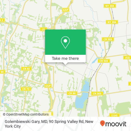 Mapa de Golembiewski Gary, MD, 90 Spring Valley Rd