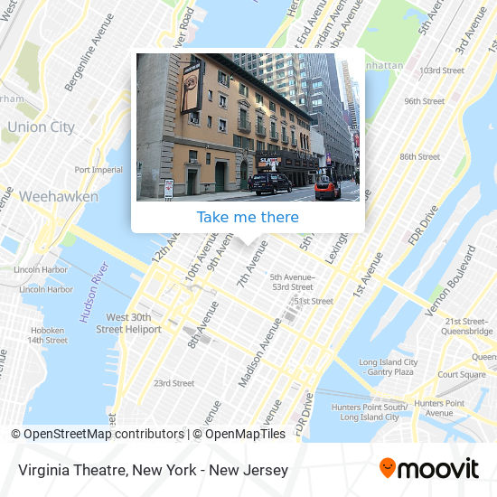 Mapa de Virginia Theatre