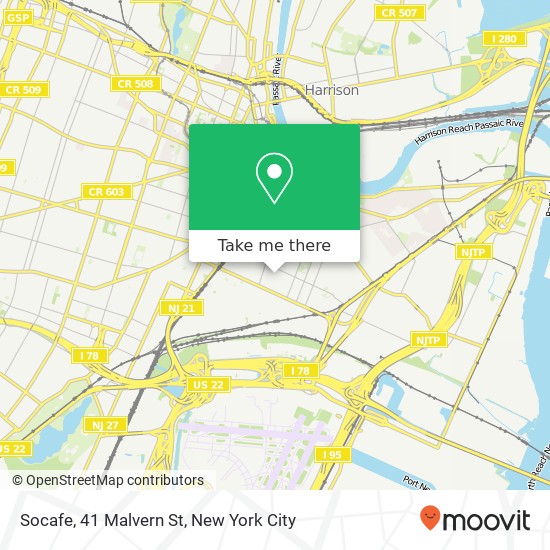 Mapa de Socafe, 41 Malvern St