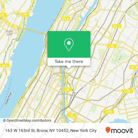 163 W 163rd St, Bronx, NY 10452 map
