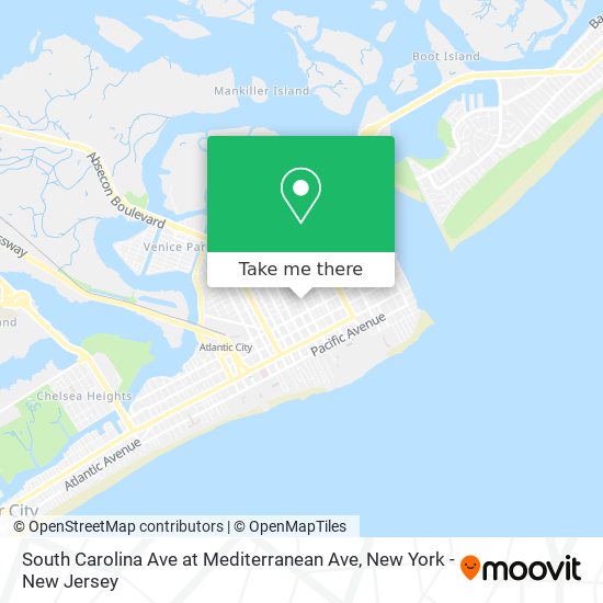 Mapa de South Carolina Ave at Mediterranean Ave