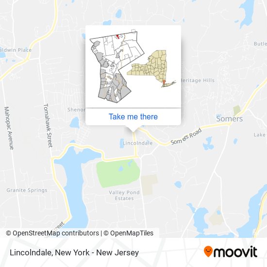 Lincolndale map