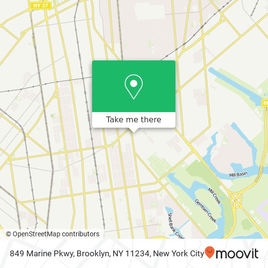 849 Marine Pkwy, Brooklyn, NY 11234 map