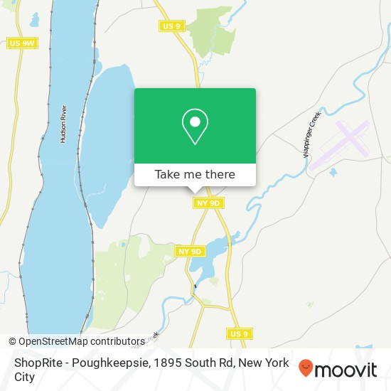Mapa de ShopRite - Poughkeepsie, 1895 South Rd