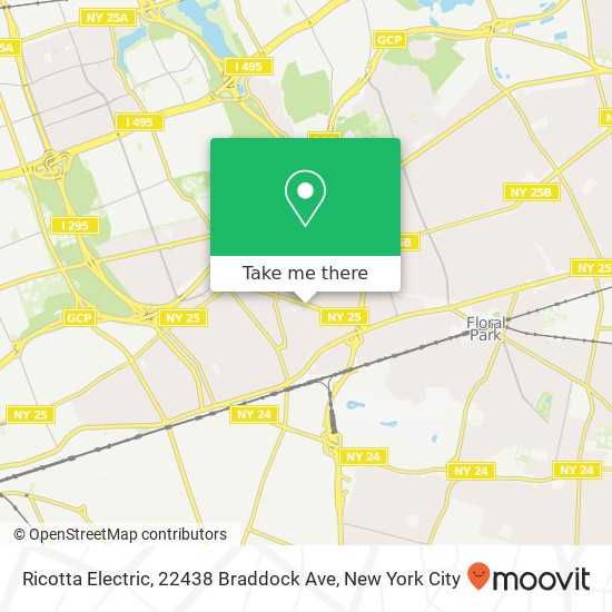 Mapa de Ricotta Electric, 22438 Braddock Ave