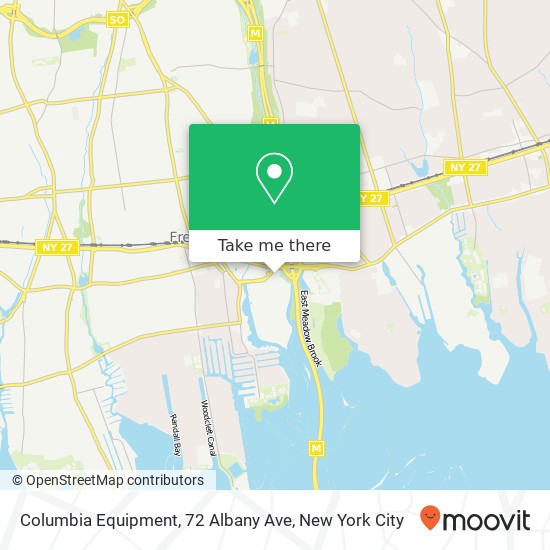 Mapa de Columbia Equipment, 72 Albany Ave