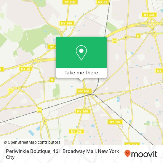 Mapa de Periwinkle Boutique, 461 Broadway Mall
