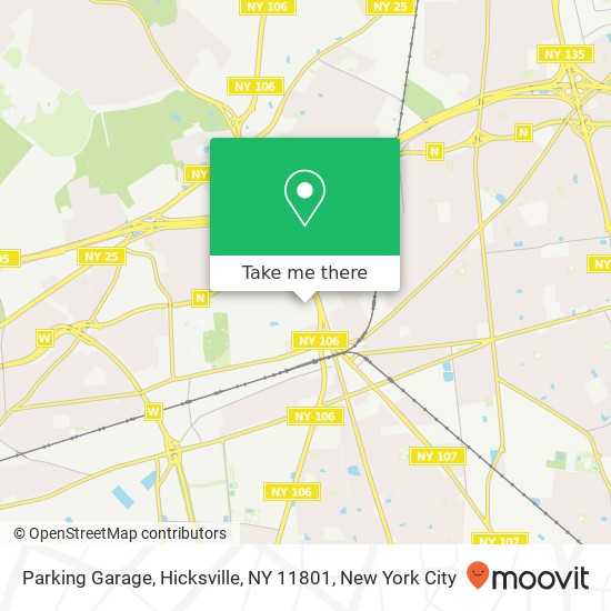 Mapa de Parking Garage, Hicksville, NY 11801