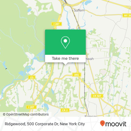 Ridgewood, 500 Corporate Dr map