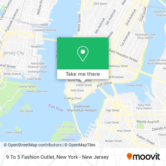 9 To 5 Fashion Outlet map