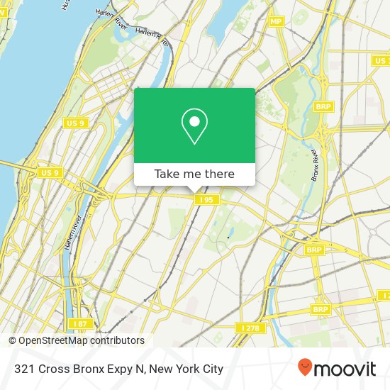 Mapa de 321 Cross Bronx Expy N, Bronx, NY 10457