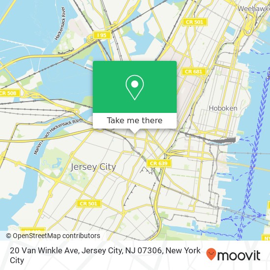 20 Van Winkle Ave, Jersey City, NJ 07306 map