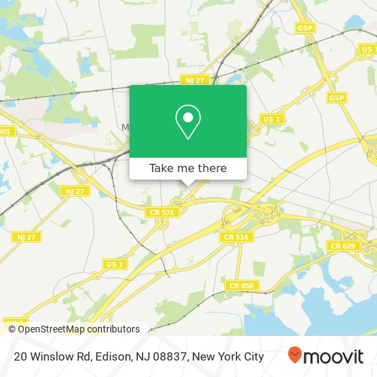20 Winslow Rd, Edison, NJ 08837 map