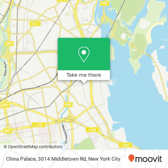 Mapa de China Palace, 3014 Middletown Rd