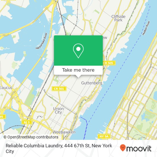 Reliable Columbia Laundry, 444 67th St map