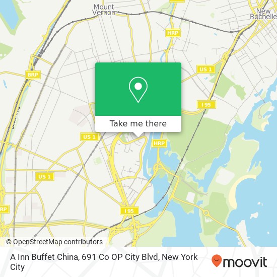 A Inn Buffet China, 691 Co OP City Blvd map
