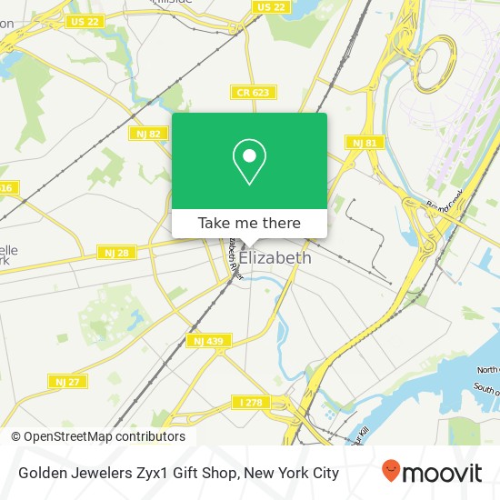 Golden Jewelers Zyx1 Gift Shop, 8 W Jersey St map