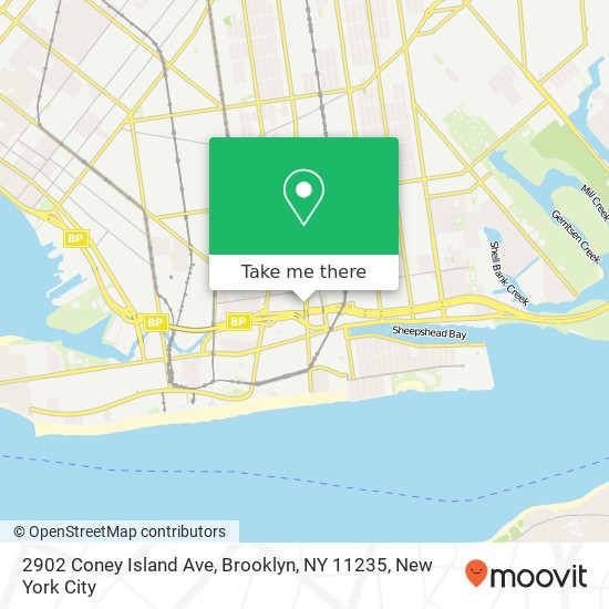 Mapa de 2902 Coney Island Ave, Brooklyn, NY 11235