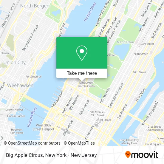 Big Apple Circus map