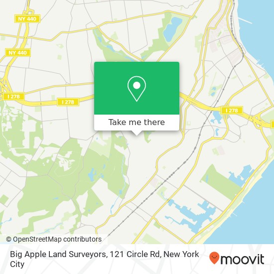 Mapa de Big Apple Land Surveyors, 121 Circle Rd