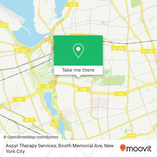 Mapa de Aspyr Therapy Services, Booth Memorial Ave