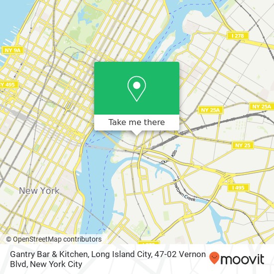 Gantry Bar & Kitchen, Long Island City, 47-02 Vernon Blvd map