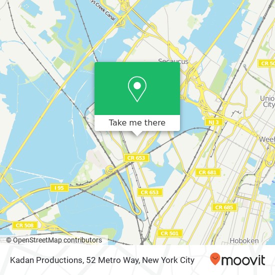 Kadan Productions, 52 Metro Way map