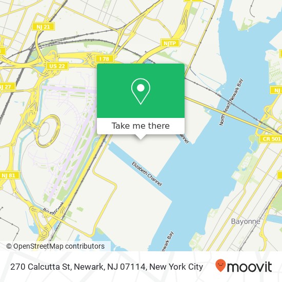 270 Calcutta St, Newark, NJ 07114 map