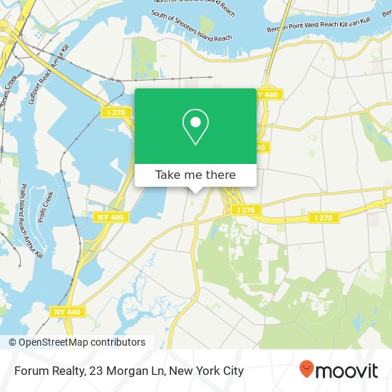 Mapa de Forum Realty, 23 Morgan Ln