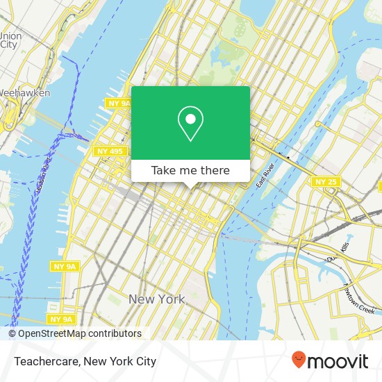 Mapa de Teachercare, 100 Park Ave