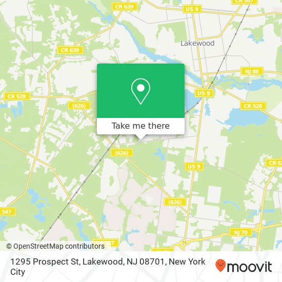 1295 Prospect St, Lakewood, NJ 08701 map