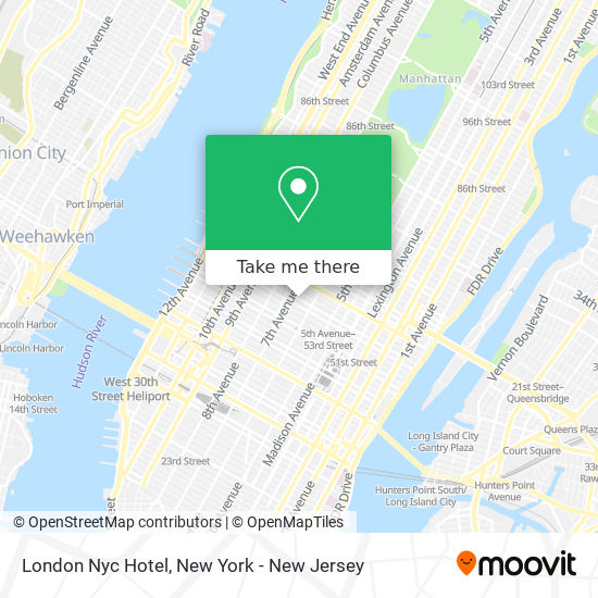 London Nyc Hotel map