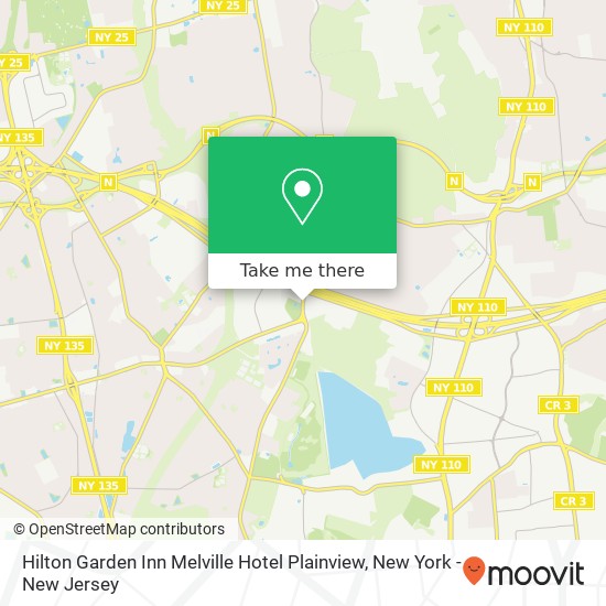 Hilton Garden Inn Melville Hotel Plainview map