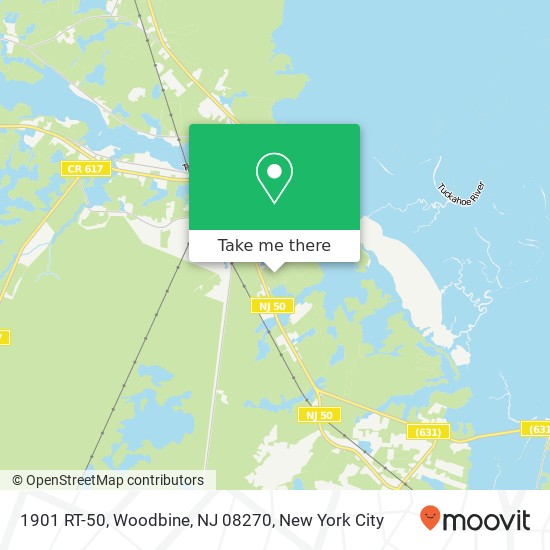 Mapa de 1901 RT-50, Woodbine, NJ 08270