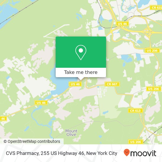 Mapa de CVS Pharmacy, 255 US Highway 46