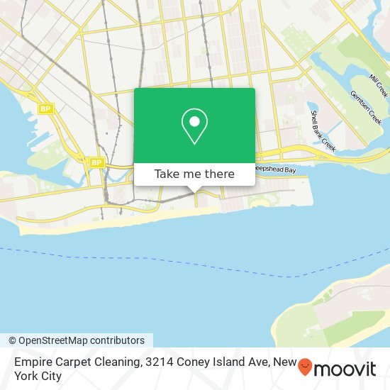 Mapa de Empire Carpet Cleaning, 3214 Coney Island Ave