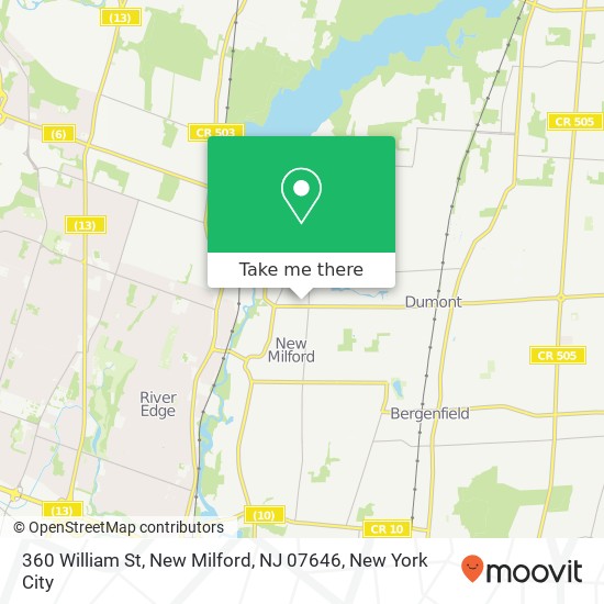 360 William St, New Milford, NJ 07646 map