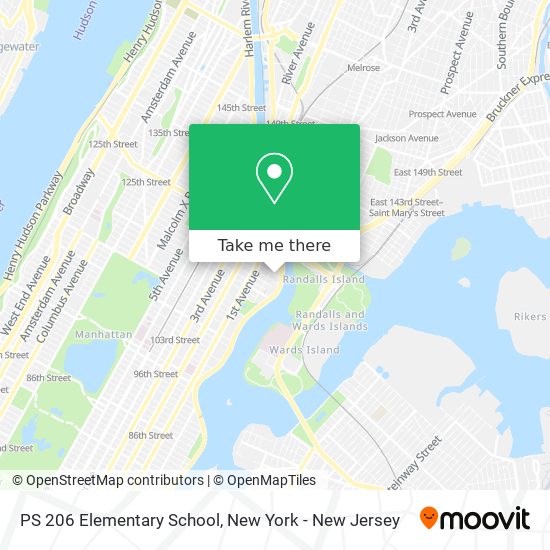 PS 206 Elementary School map