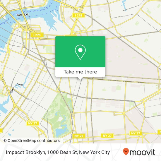 Impacct Brooklyn, 1000 Dean St map