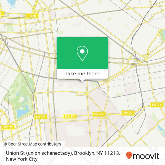 Union St (union schenectady), Brooklyn, NY 11213 map