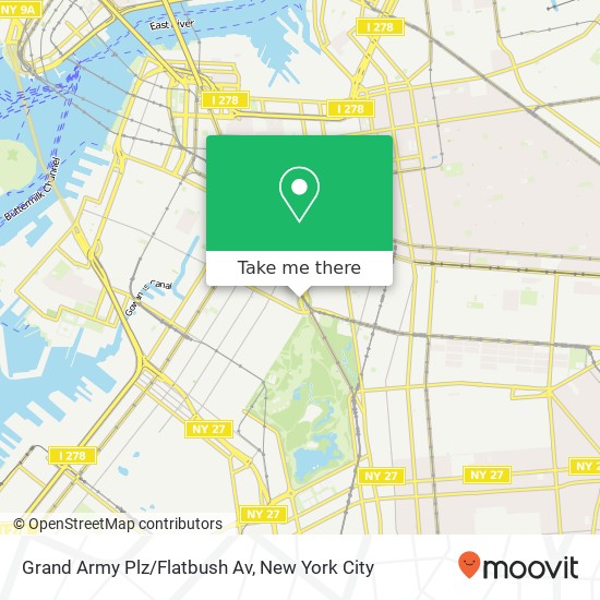 Grand Army Plz/Flatbush Av map