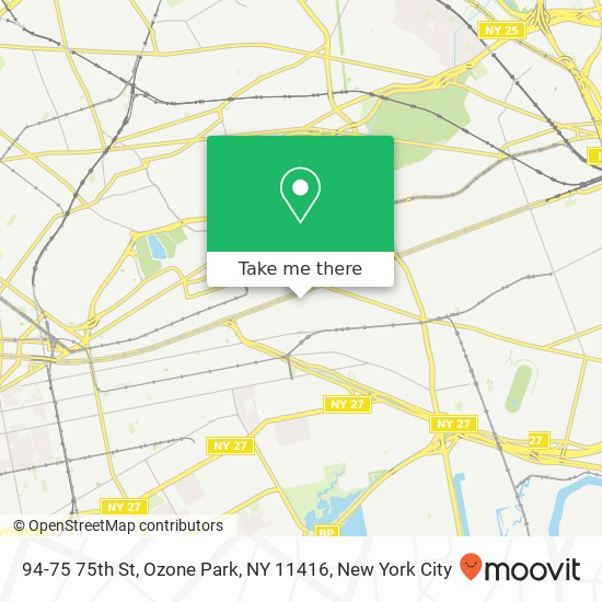 94-75 75th St, Ozone Park, NY 11416 map