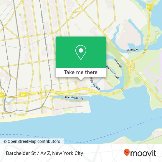 Batchelder St / Av Z map