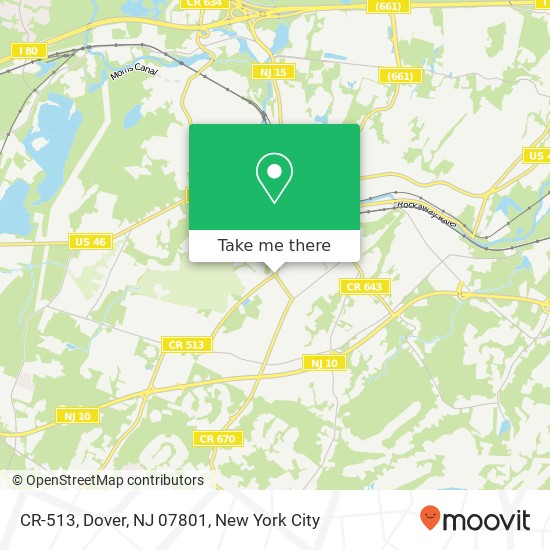 CR-513, Dover, NJ 07801 map